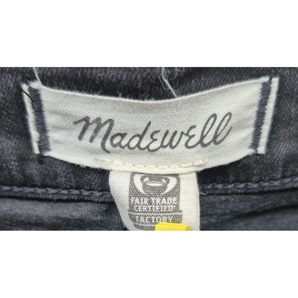 Madewell Flare Jeans Womens 27 High-Rise Stretch Black Denim - Picture 3 of 9